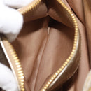 Miu Miu Hand Bag Leather Champagne Gold Gold Tone Auth 167627V-25