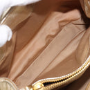 Miu Miu Hand Bag Leather Champagne Gold Gold Tone Auth 167627V-26