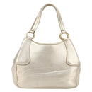 Miu Miu Hand Bag Leather Champagne Gold Gold Tone Auth 167627V-2