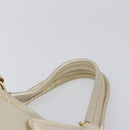 Miu Miu Hand Bag Leather Champagne Gold Gold Tone Auth 167627V-8