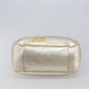 Miu Miu Hand Bag Leather Champagne Gold Gold Tone Auth 167627V-5