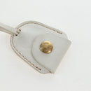 Miu Miu Matelasse Hand Bag Leather 2way White Gold Tone Auth 167629V-24
