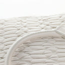 Miu Miu Matelasse Nappa Crystal Hand Bag Leather 2way White Gold Auth 167631M-15
