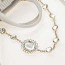 Miu Miu Matelasse Nappa Crystal Hand Bag Leather 2way White Gold Auth 167631M-17