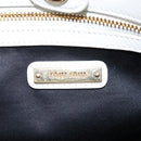 Miu Miu Matelasse Nappa Crystal Hand Bag Leather 2way White Gold Auth 167631M-27