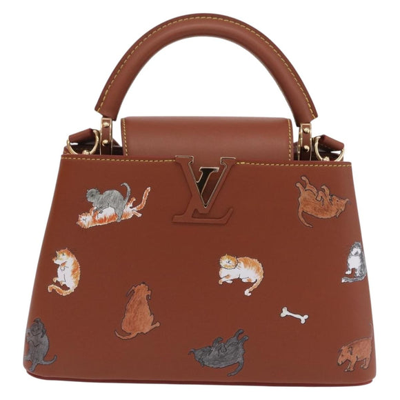LOUIS VUITTON Catgram Capusine BB Hand Bag 2way Brown M25874 LV Auth 167633SM