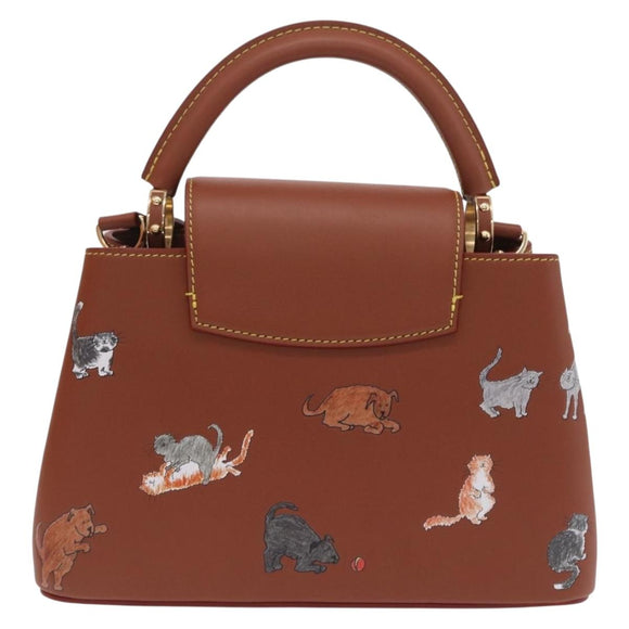 LOUIS VUITTON Catgram Capusine BB Hand Bag 2way Brown M25874 LV Auth 167633SM