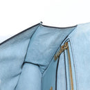 Miu Miu Mew Lady Shoulder Bag Leather Light Blue Gold Auth 167635M-29