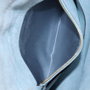 Miu Miu Mew Lady Shoulder Bag Leather Light Blue Gold Auth 167635M-32