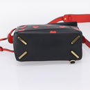 LOEWE Puzzle Bag Small Hand Bag Leather Black Gold Tone Auth 167637M-5