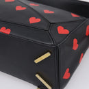 LOEWE Puzzle Bag Small Hand Bag Leather Black Gold Tone Auth 167637M-15