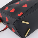 LOEWE Puzzle Bag Small Hand Bag Leather Black Gold Tone Auth 167637M-16