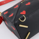 LOEWE Puzzle Bag Small Hand Bag Leather Black Gold Tone Auth 167637M-18