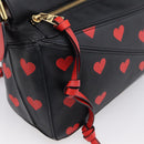 LOEWE Puzzle Bag Small Hand Bag Leather Black Gold Tone Auth 167637M-19