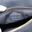 LOEWE Puzzle Bag Small Hand Bag Leather Black Gold Tone Auth 167637M-23