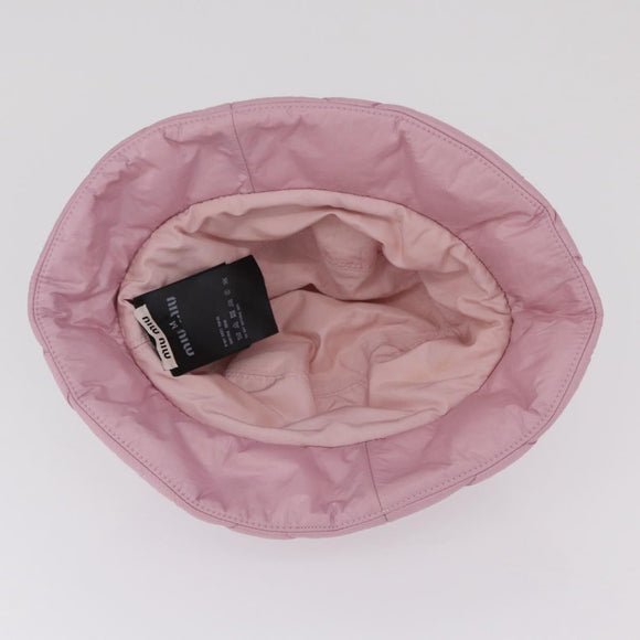 Miu Miu Bucket Hat Nylon M Pink Auth 167639M