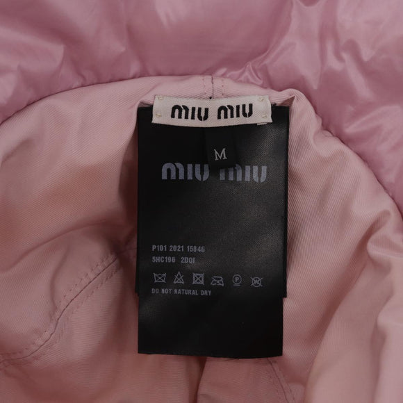 Miu Miu Bucket Hat Nylon M Pink Auth 167639M