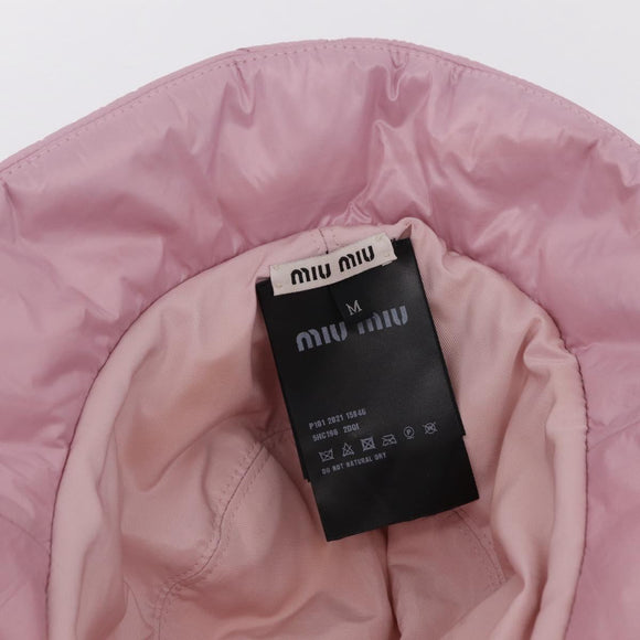 Miu Miu Bucket Hat Nylon M Pink Auth 167639M
