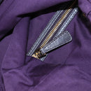 Miu Miu Charm Nappa Hand Bag Leather 2way Purple Gold Auth 167641M-27