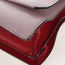 Miu Miu Hand Bag Leather Pink Gold Auth 167642-14