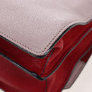 Miu Miu Hand Bag Leather Pink Gold Auth 167642-16