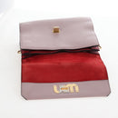 Miu Miu Hand Bag Leather Pink Gold Auth 167642-18