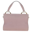 Miu Miu Hand Bag Leather Pink Gold Auth 167642-3