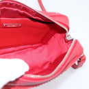 Miu Miu Shoulder Bag Leather Sequins Red Silver Auth 167643A-20
