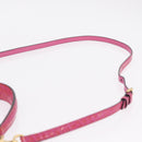 Miu Miu Hand Bag Canvas 2way Pink Gold Auth 167644A-17