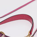 Miu Miu Hand Bag Canvas 2way Pink Gold Auth 167644A-14