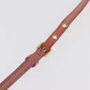 Miu Miu Matelasse Shoulder Bag Leather Pink Gold Auth 167645A-15