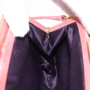Miu Miu Matelasse Shoulder Bag Leather Pink Gold Auth 167645A-27