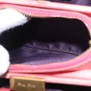 Miu Miu Matelasse Shoulder Bag Leather Pink Gold Auth 167645A-32