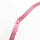Miu Miu Shoulder Bag Raffia Leather Pink Silver Auth 167646M-16