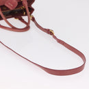 Miu Miu Hand Bag Leather 2way Pink Gold Auth 167648A-8