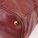Miu Miu Hand Bag Leather 2way Pink Gold Auth 167648A-24