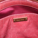 Miu Miu Hand Bag Leather 2way Pink Gold Auth 167648A-27
