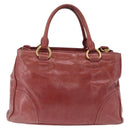 Miu Miu Hand Bag Leather 2way Pink Gold Auth 167648A-2