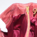 Miu Miu Hand Bag Leather 2way Pink Gold Auth 167648A-31