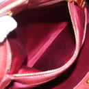 Miu Miu Hand Bag Leather 2way Pink Gold Auth 167648A-34