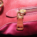 Miu Miu Hand Bag Leather 2way Pink Gold Auth 167648A-37