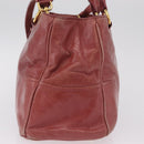 Miu Miu Hand Bag Leather 2way Pink Gold Auth 167648A-3