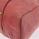 Miu Miu Hand Bag Leather 2way Pink Gold Auth 167649M-18