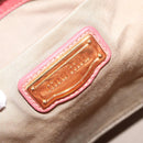 Miu Miu Hand Bag Leather 2way Pink Gold Auth 167649M-24