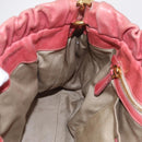 Miu Miu Hand Bag Leather 2way Pink Gold Auth 167649M-26