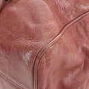 Miu Miu Hand Bag Leather 2way Pink Gold Auth 167650M-18