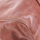 Miu Miu Hand Bag Leather 2way Pink Gold Auth 167650M-19