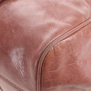 Miu Miu Hand Bag Leather 2way Pink Gold Auth 167650M-20