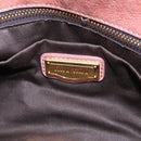 Miu Miu Hand Bag Leather 2way Pink Gold Auth 167650M-24