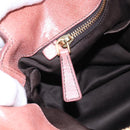 Miu Miu Hand Bag Leather 2way Pink Gold Auth 167650M-28